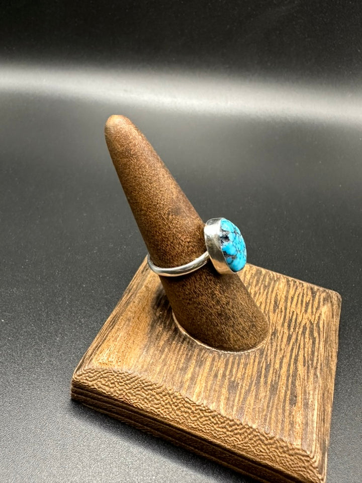 Kingman Turquoise Nugget Ring - Size 7