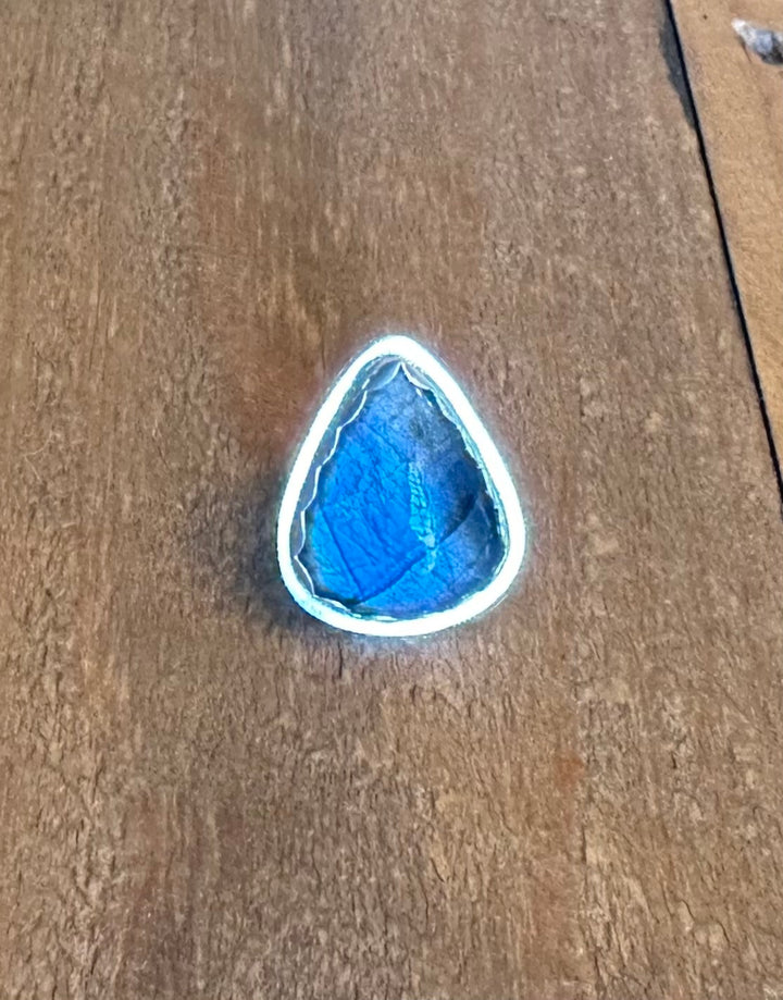 Labradorite Trillion Ring - Size 6