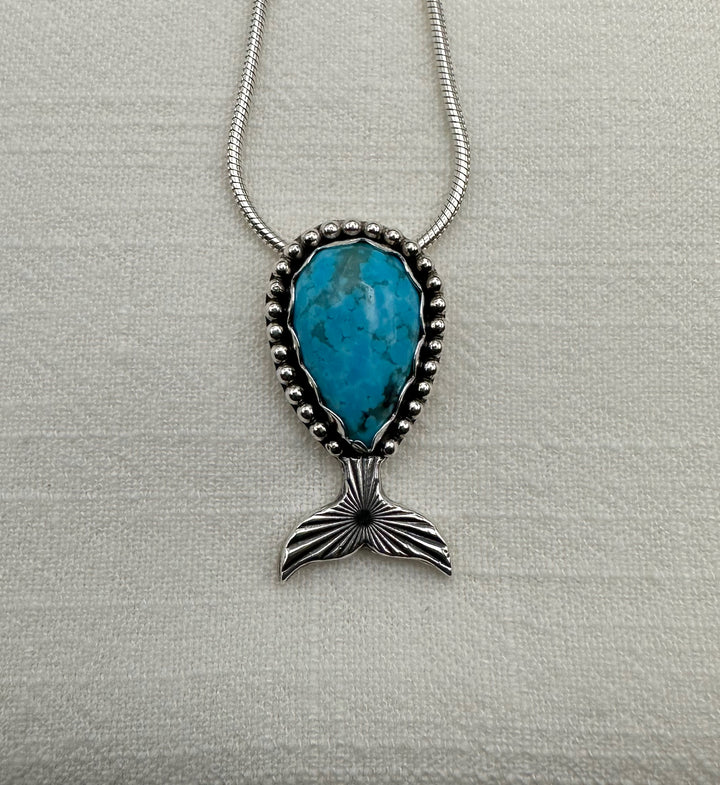 Turquoise Whale Necklace