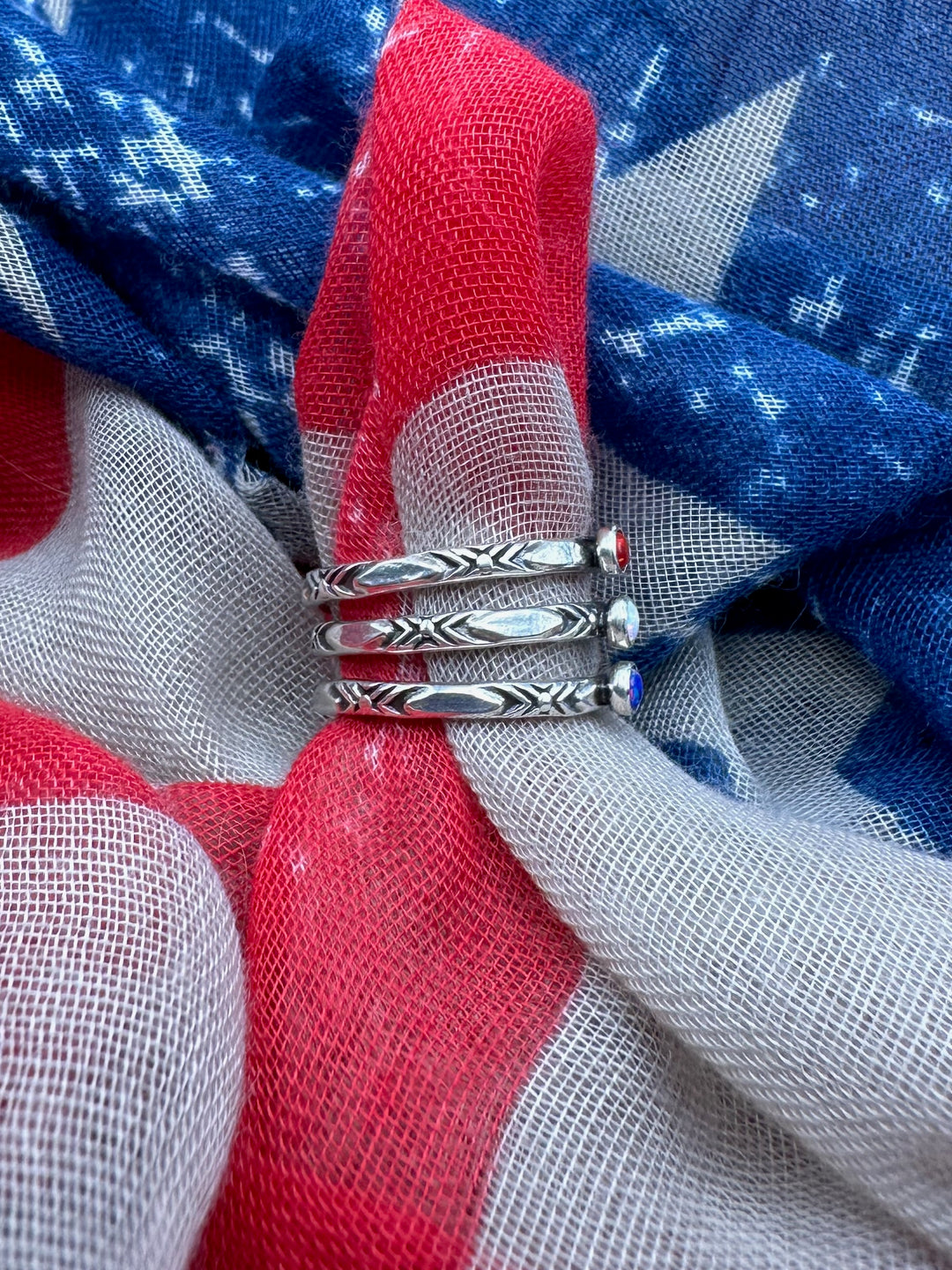 Patriotic Spring Ring - 8.5