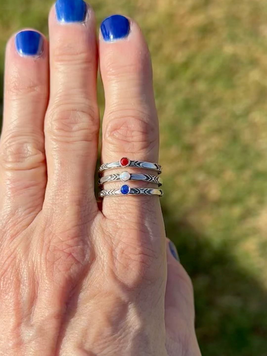 Patriotic Spring Ring - 8.5