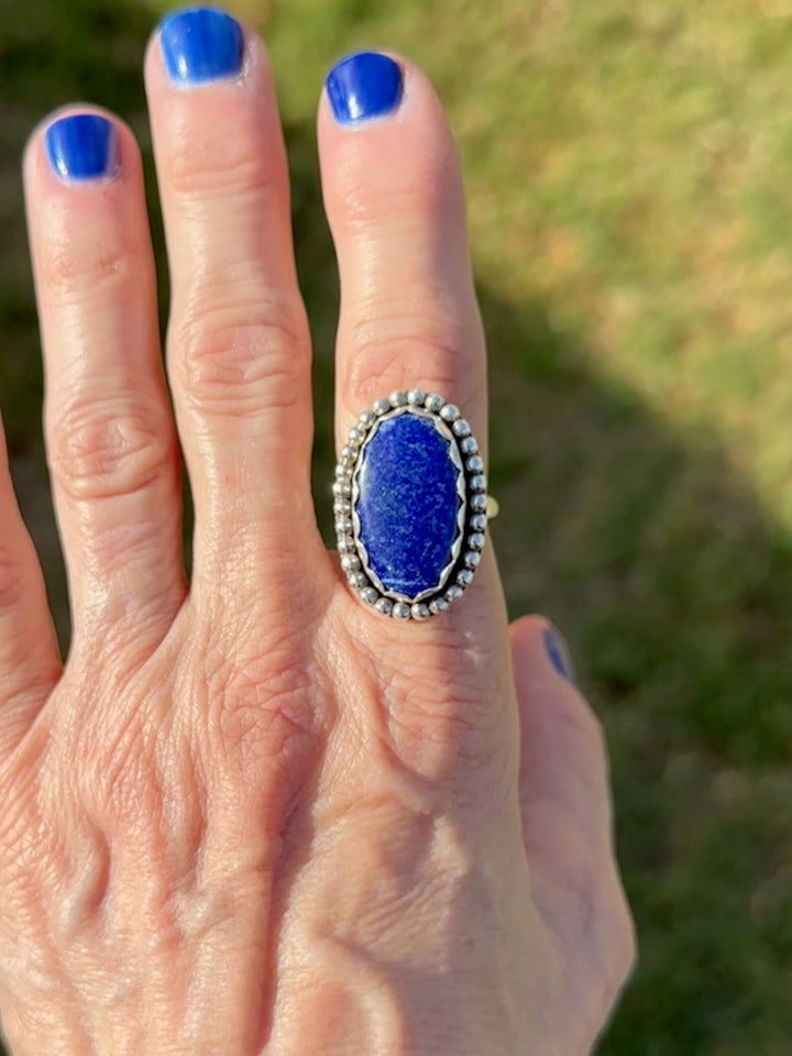 Oval Lapis Ring